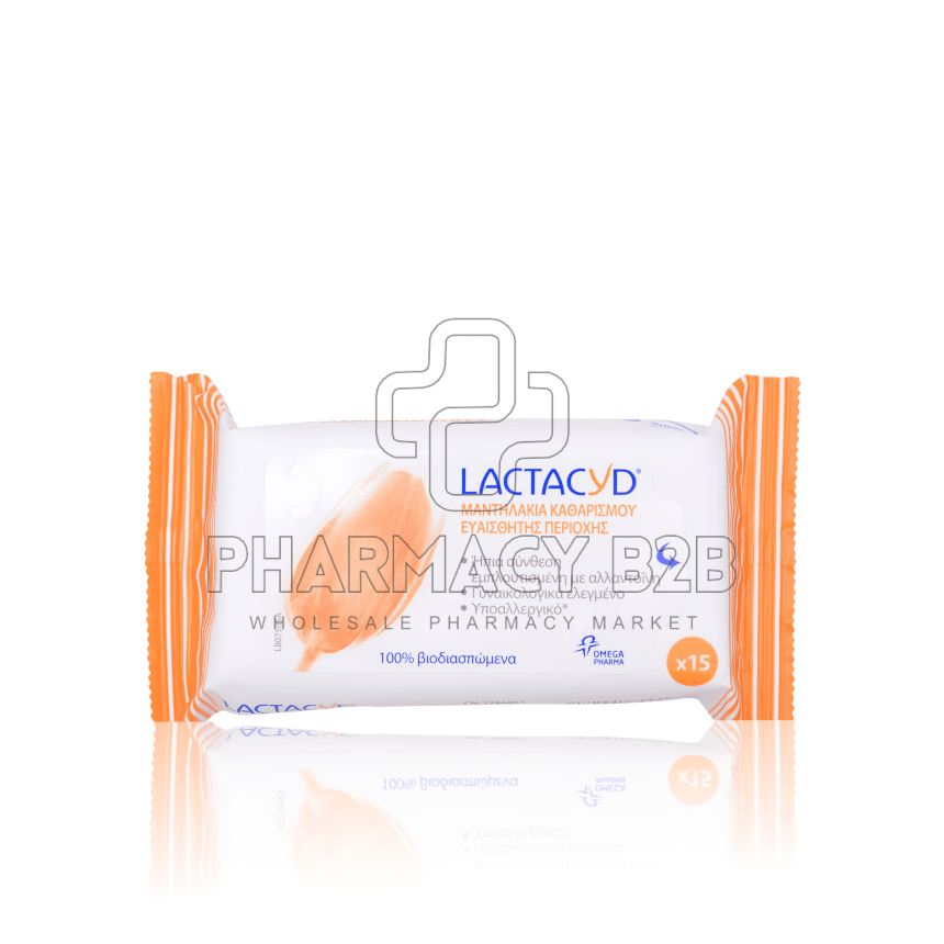 LACTACYD Intimate Wipes 15τμχ