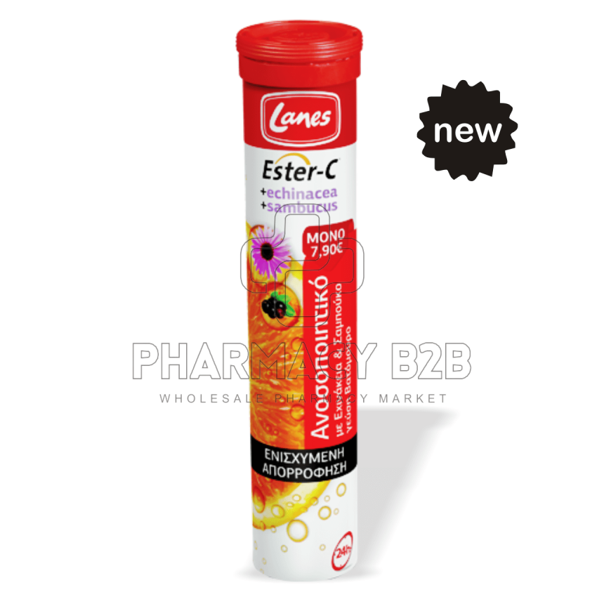LANES Ester C 500mg + Echin Rusb αναβράζοντα δισκία x20