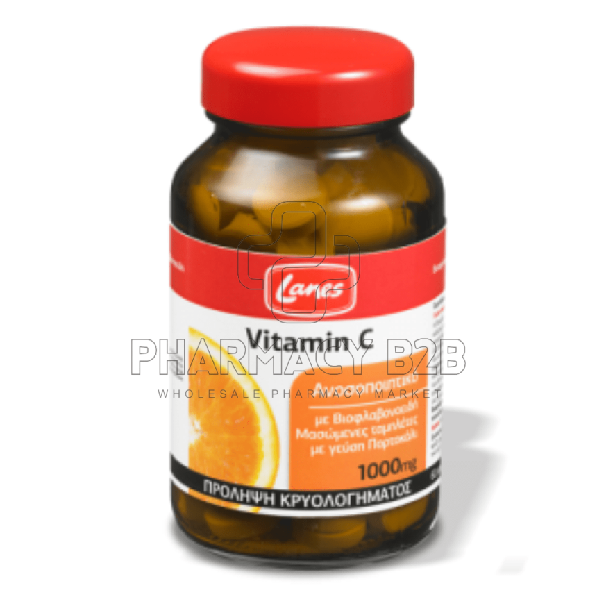 LANES Vitamin C 1000mg μασώμενα δισκία x60