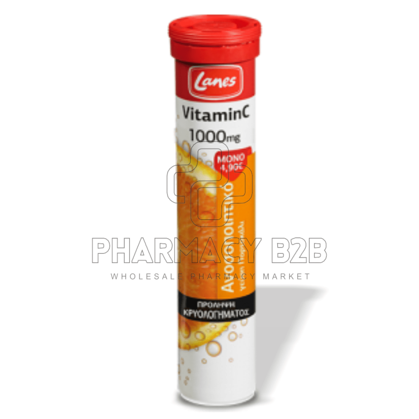 LANES Vitamin C 1000mg effervercent tabs x20
