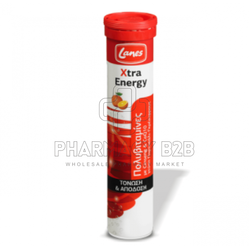 LANES Xtra energy αναβράζοντα δισκία x20