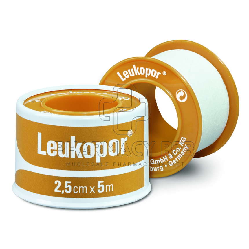 LEUKOPOR Αυτοκόλλητη Eπιδεσμική Tαινία 2.5cm x 5m