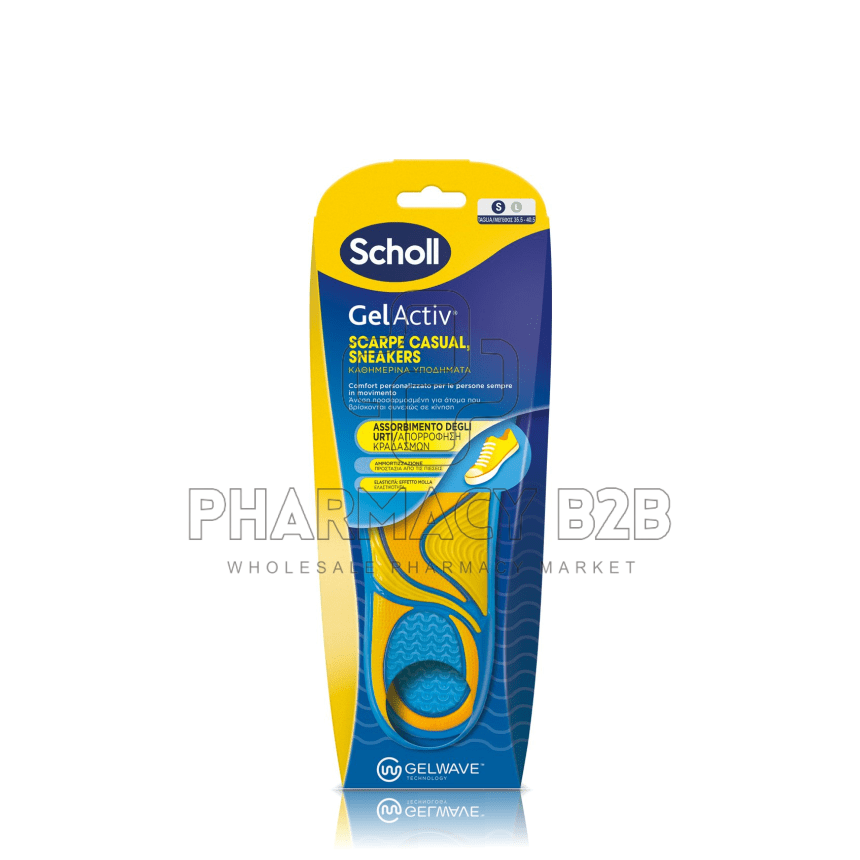 SCHOLL GelActiv Everyday Πάτοι για καθημερινά υποδήματα Small (Μέγεθος 35.5-40.5) 1 ζευγάρι