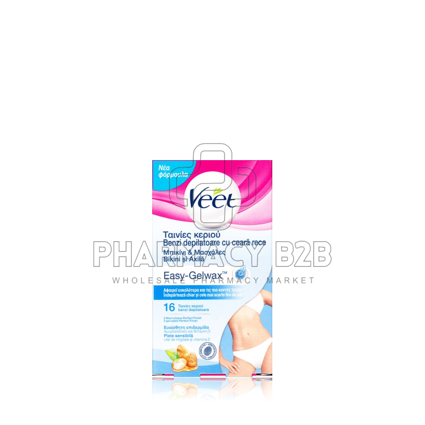 VEET Bikini & Underwear Ταινίες αποτρίχωσης για ευαίσθητο δέρμα 16τμχ