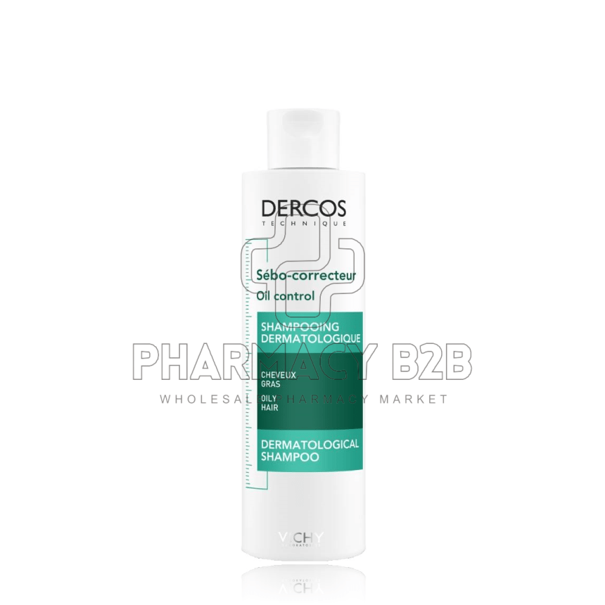 VICHY Dercos Shampoo Sebo corrector Σαμπουάν για τη Ρύθμιση της Λιπαρότητας 200ml VICHY Dercos Shampoo Sebo corrector Σαμπουάν για τη Ρύθμιση της Λιπαρότητας 200ml