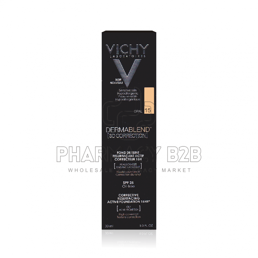 VICHY Dermablend 3D Make up (15) για υψηλή κάλυψη 30ml