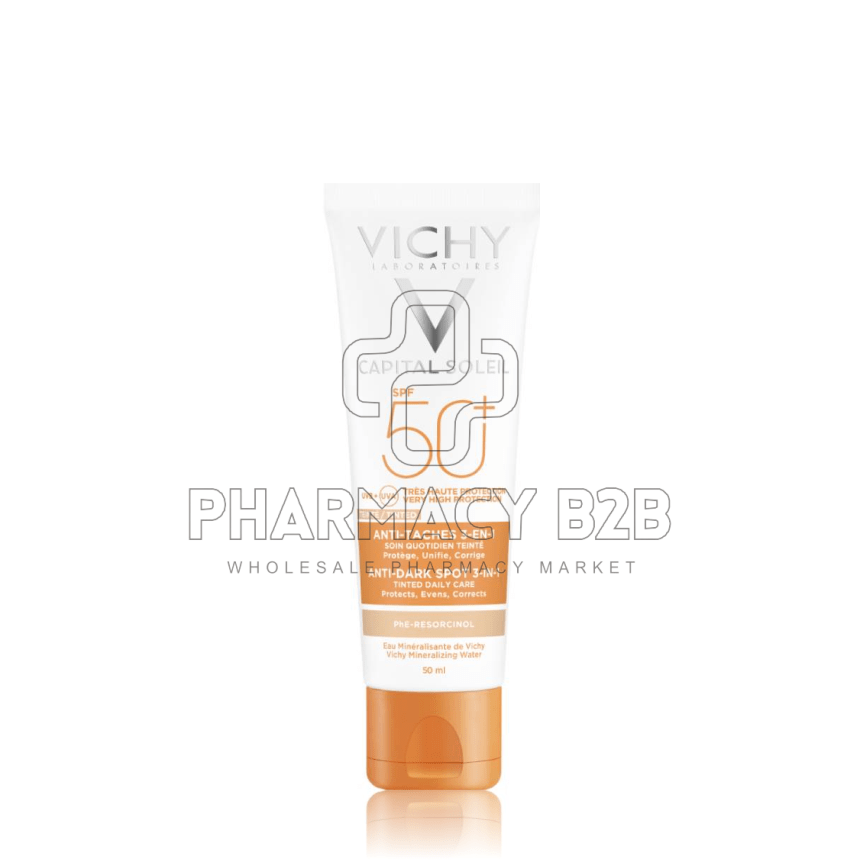 VICHY Capital Soleil 50 Anti dark spot Αντηλιακή Κρέμα για Κηλίδες με Χρώμα 50ml