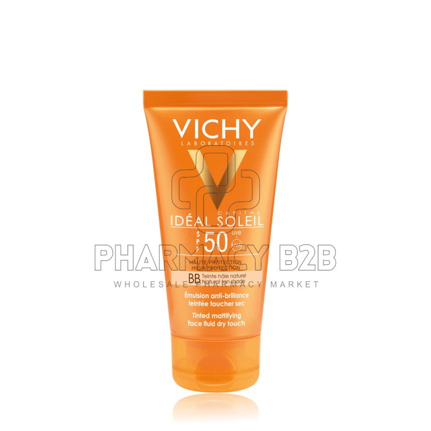 VICHY Ideal Soleil Ματ αποτέλεσμα και Χρώμα SPF 50 Αντηλιακή κρέμα με χρώμα 50ml