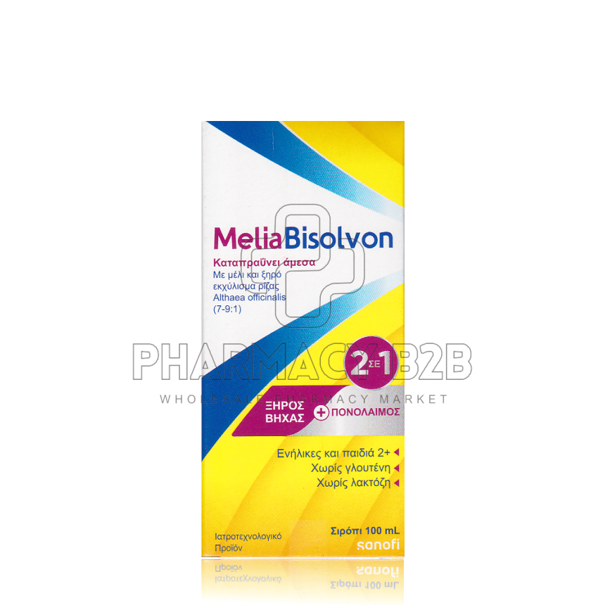 MeliaBisolvon Φυσικό Σιρόπι για Ξηρό Βήχα 100ml