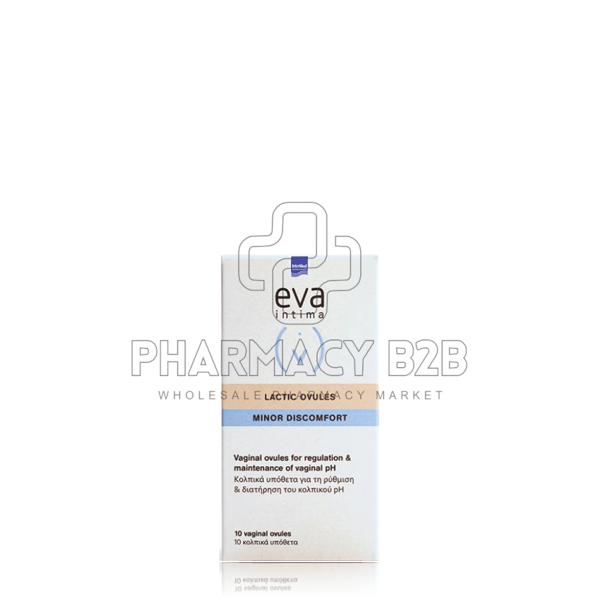 INTERMED EVA LACTIC Κολπικά Υπόθετα x10τμχ