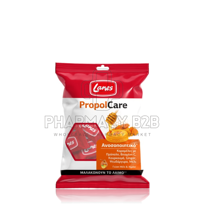 LANES PropolCare Kαραμέλες μέλι & λεμόνι 54g