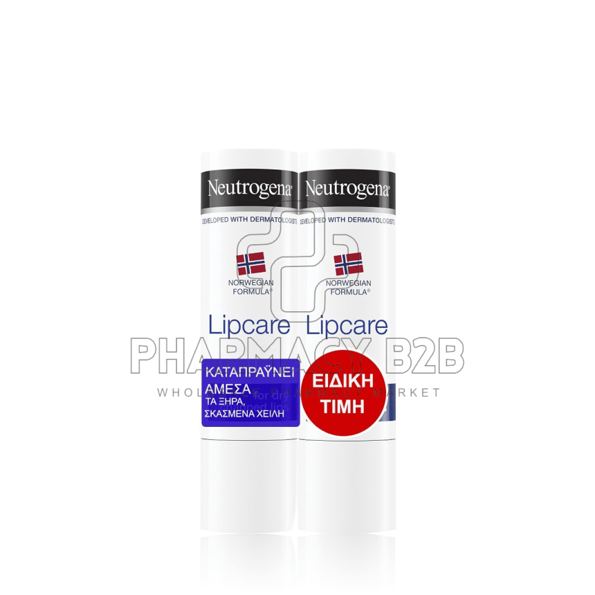 NEUTROGENA 1+1 ΕΙΔΙΚΗ ΤΙΜΗ Lipstick Ενυδατικό Stick Χειλιών 2 x 4.8gr