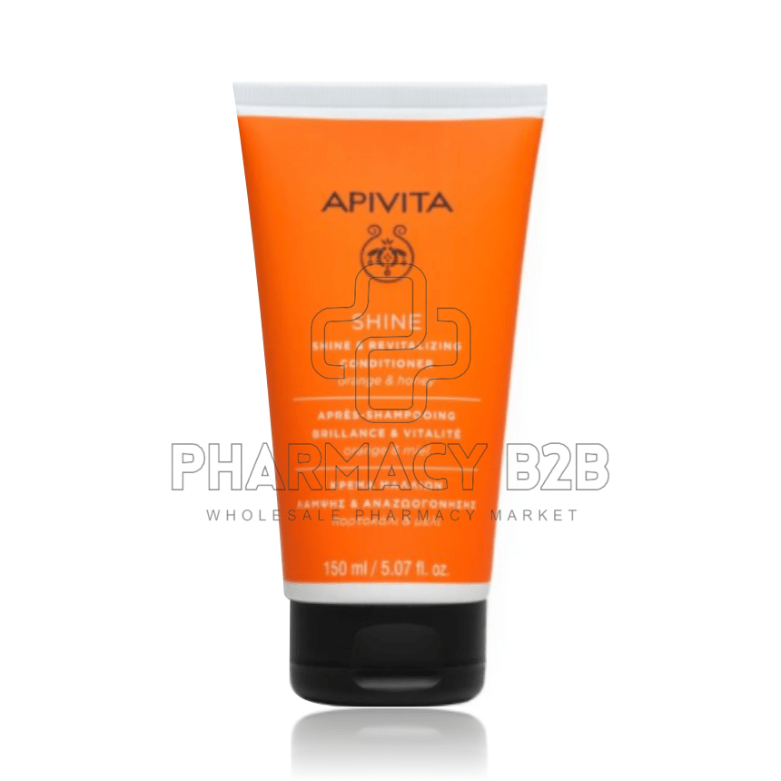 APIVITA SHINE & REVITALIZING CONDITIONER Κρέμα Λάμψης & Αναζωογόνησης για Όλους τους Τύπους Μαλλιών με Πορτοκάλι & Μέλι 150ml