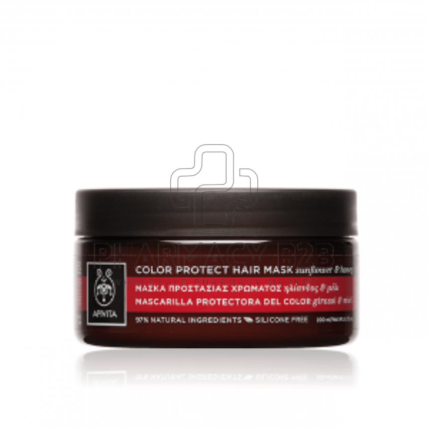APIVITA HAIR MASK COLOR PROTECT Μάσκα Προστασίας Χρώματος για Βαμμένα Μαλλιά με Ηλίανθο & Μέλι 200ml