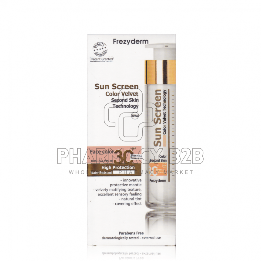 FREZYDERM Sun Screen Color Velvet Face SPF30 50ml
