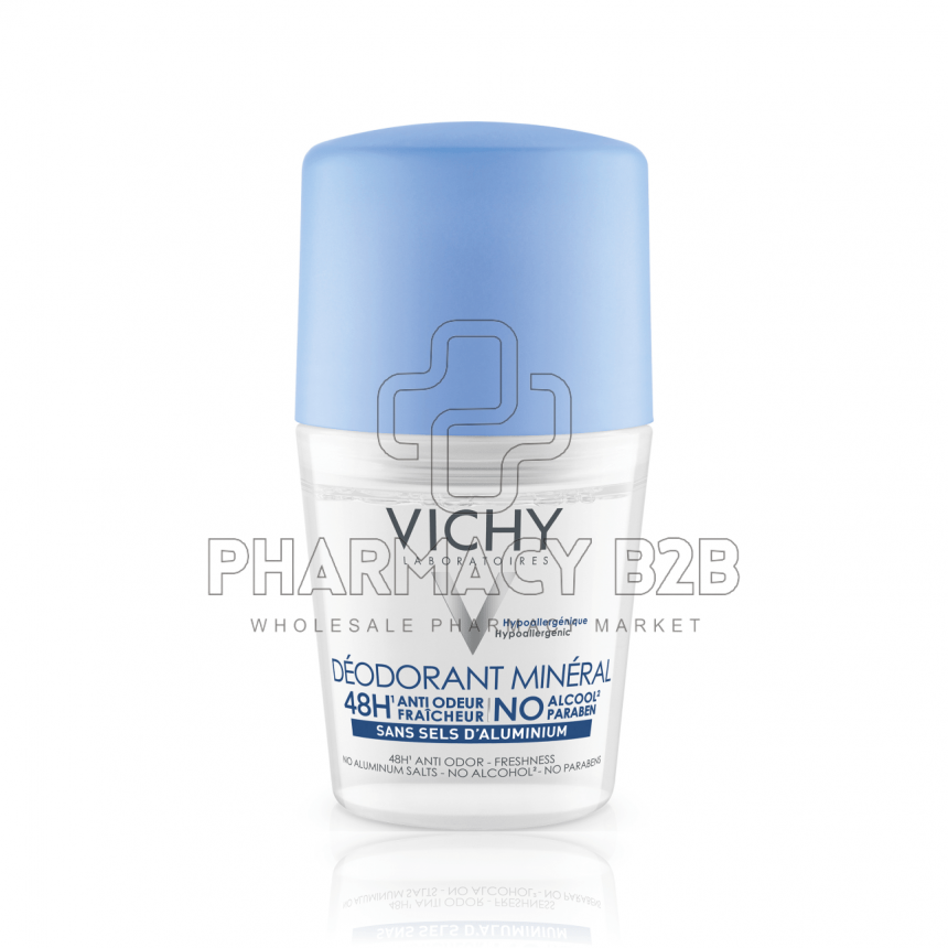 VICHY Deodorant Mineral Αποσμητική φροντίδα χωρίς άλατα αλουμινίου 50ml