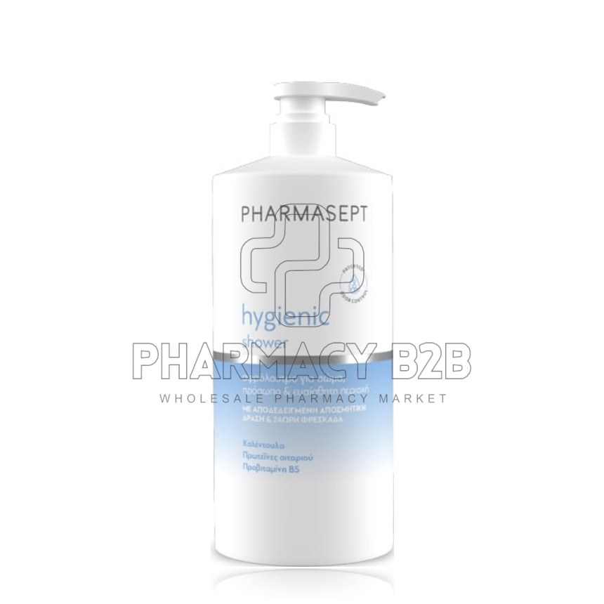 PHARMASEPT Hygienic Shower Αφρόλουτρο για σώμα, πρόσωπο & ευαίσθητη περιοχή 1Lt