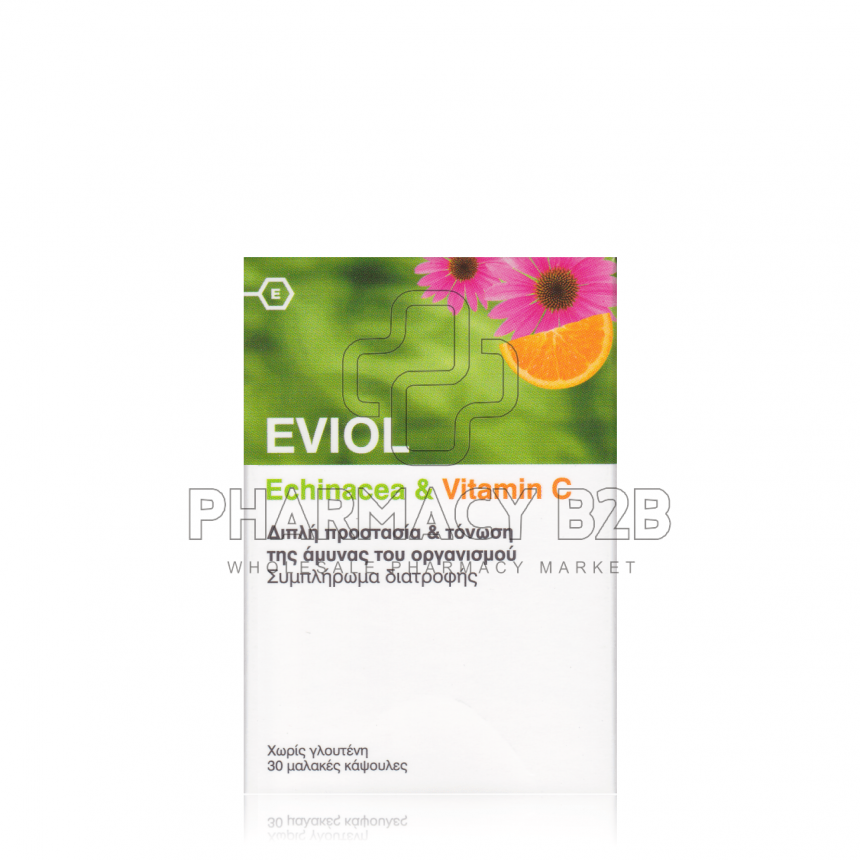 EVIOL Echinacea & Vitamin C x30 μαλακές κάψουλες