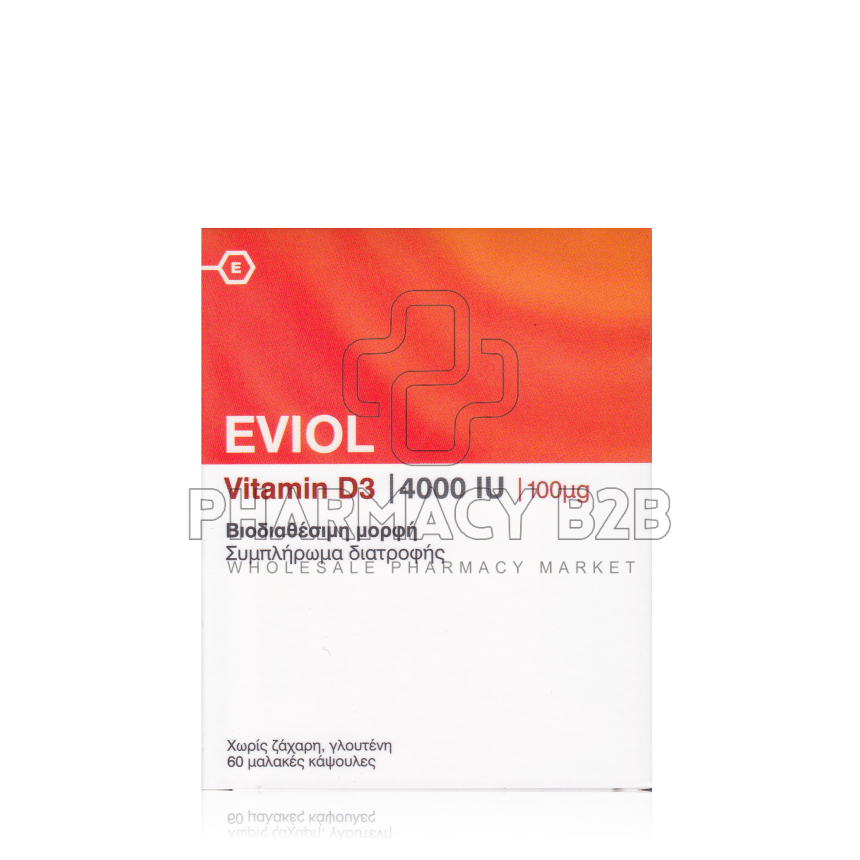 EVIOL Vitamin D3 4000IU x60 μαλακές κάψουλες EVIOL Vitamin D3 4000IU x60 μαλακές κάψουλες