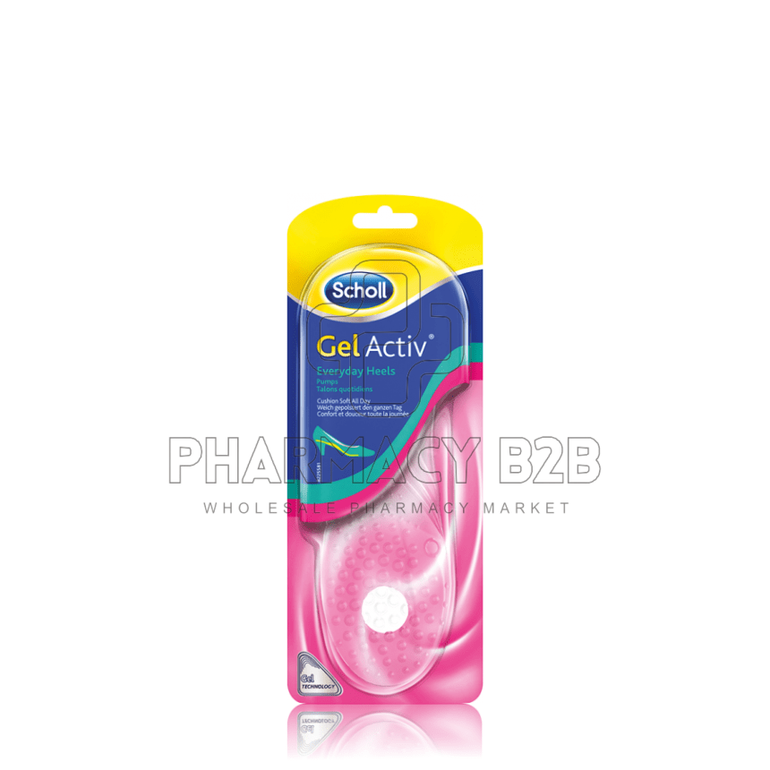 SCHOLL GelActiv Everyday Heels - Γυναικείοι Ανατομικοί Πάτοι για Καθημερινή Άνεση - 1 ζευγάρι
