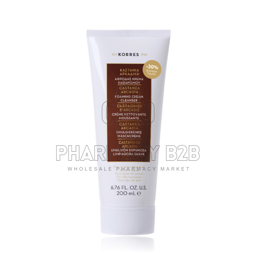KORRES Καστανιά Αρκαδική Αφρώδης Κρέμα Καθαρισμού Προσώπου 200ml