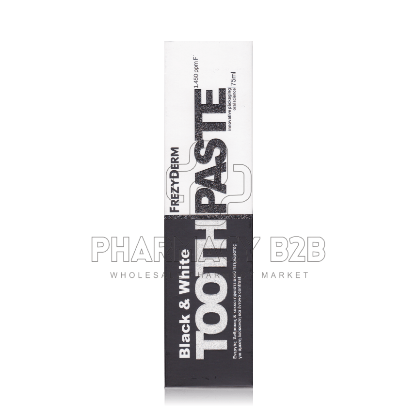 FREZYDERM Οδοντόκρεμα Black & Polish 75ml