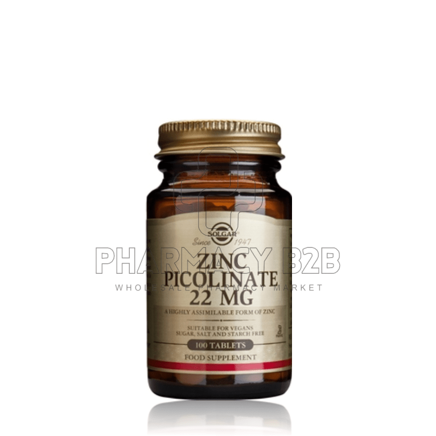 SOLGAR ZINC PICOLINATE 22MG X100