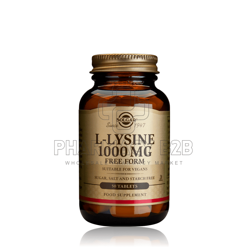 SOLGAR L-LYSINE 1000MG X50