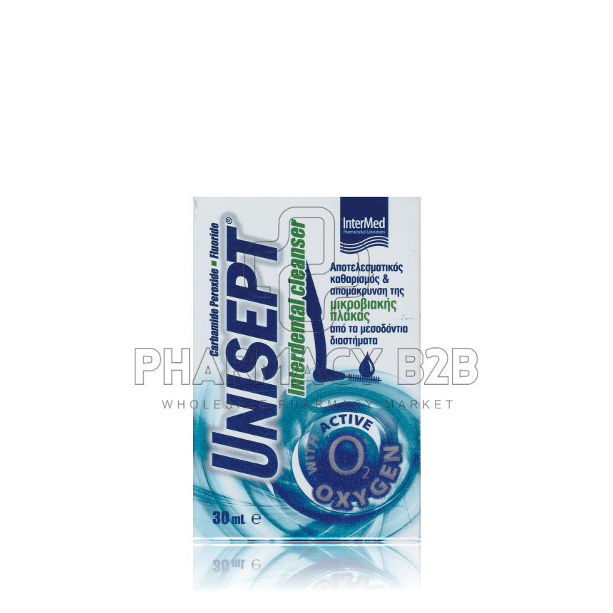 INTERMED Unisept Interdental Cleanser Καθαρισμός και φροντίδα μεσοδόντιων διαστημάτων 30ml
