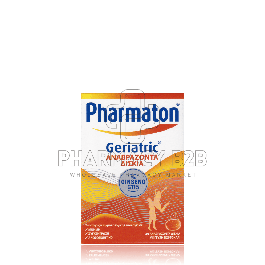 PHARMATON GERIATRIC Πολυβιταμίνη με Ginseng αναβράζοντα δισκία X20