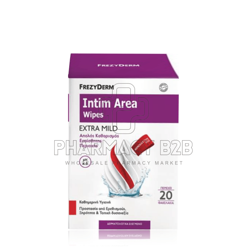 FREZYDERM INTIM AREA WIPES pH 4.0 20τμχ