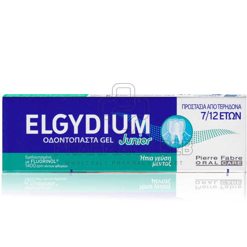ELGYDIUM JUNIOR Mild Mint παιδική οδοντόκρεμα με γεύση ήπια μέντα 50ml