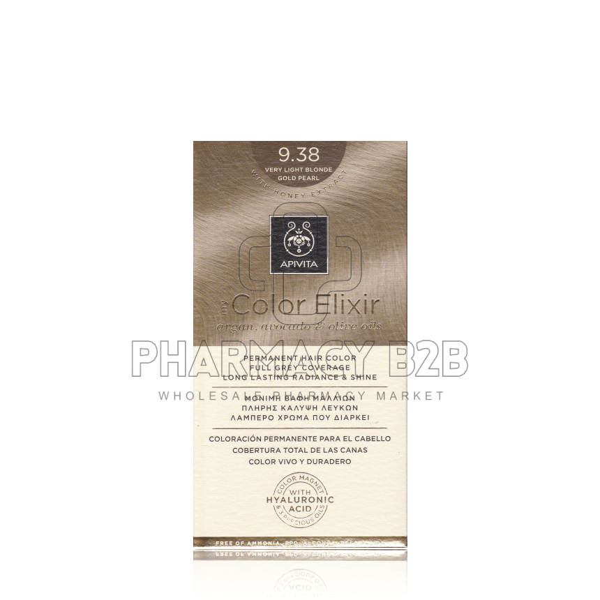 APIVITA MY COLOR ELIXIR 9.38 Ξανθό πολύ ανοιχτό μελί περλέ 