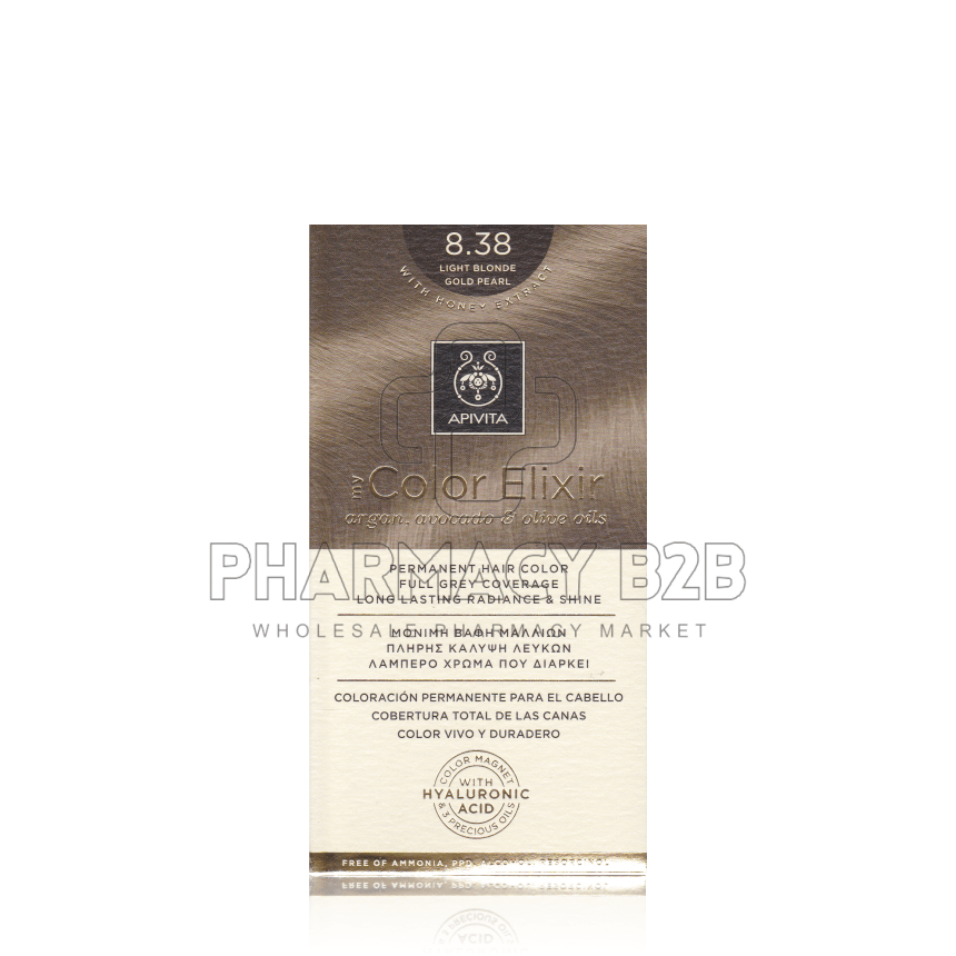 APIVITA MY COLOR ELIXIR 8.38 Ξανθό ανοιχτό μελί περλέ 