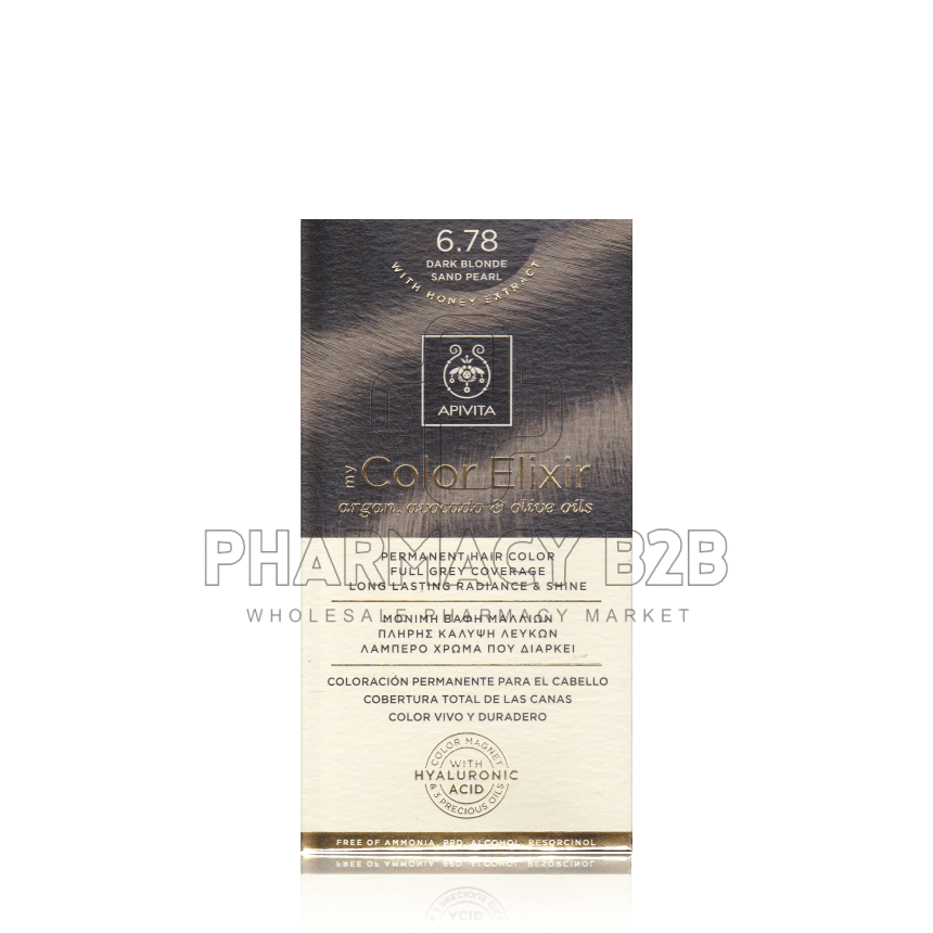 APIVITA MY COLOR ELIXIR 6.78 Ξανθό σκούρο μπεζ περλέ 