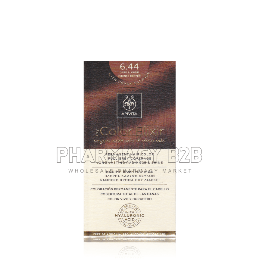 APIVITA MY COLOR ELIXIR 6.44 Ξανθό σκούρο έντονο χάλκινο 