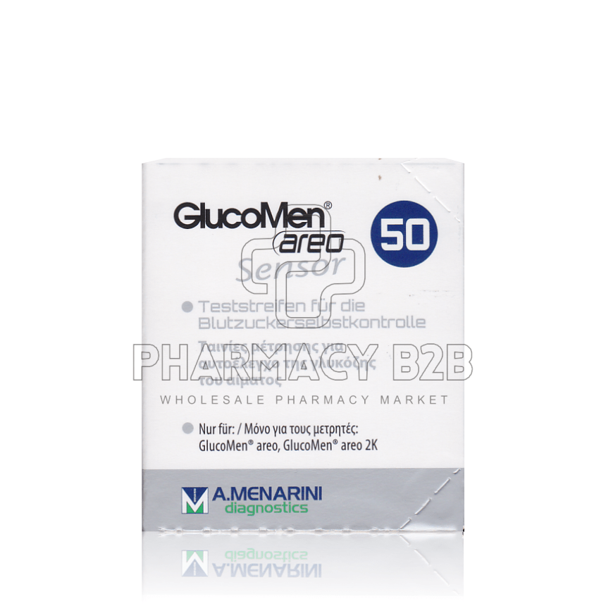 GLUCOMEN AREO SENSOR ταινίες μέτρησης σακχάρου 50τμχ