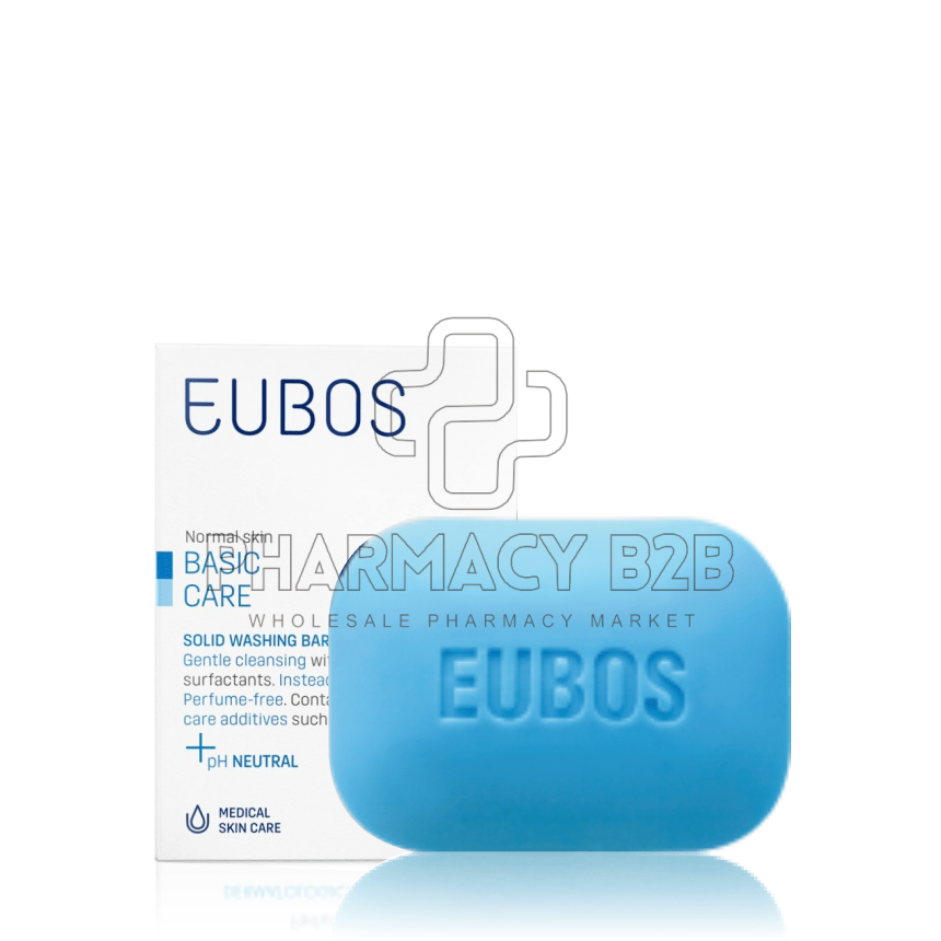 EUBOS SOLID BLUE Στερεή Πλάκα Πλυσίματος Χωρίς Άρωμα 125g