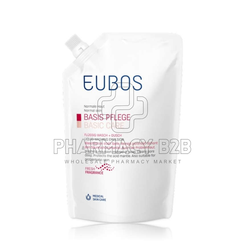 EUBOS LIQUID RED Υγρό Καθαρισμού Προσώπου-Σώματος Ανταλλακτικό 400ml