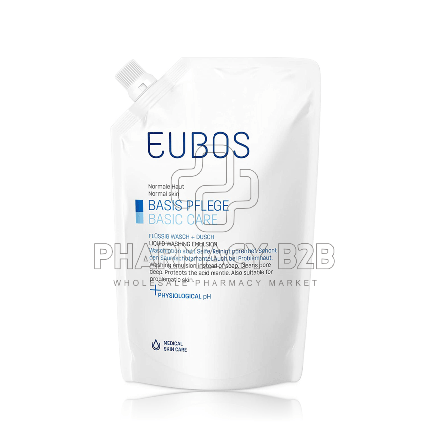 EUBOS LIQUID BLUE Υγρό Καθαρισμού Προσώπου-Σώματος Χωρίς Άρωμα Ανταλλακτικό 400ml