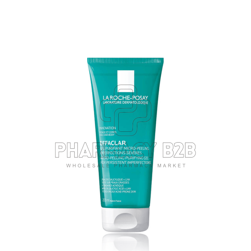 LA ROCHE-POSAY Effaclar Micro-Peeling Purifing Gel Καθαρισμού Προσώπου 200ml