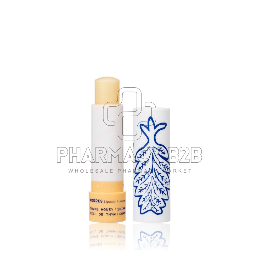 KORRES Lip Balm Thyme Honey Shimmery Ενυδατική Φροντίδα για τα Χείλη με Μέλι για Έξτρα Λάμψη 4,5g