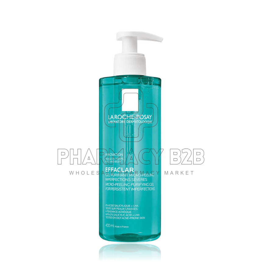 LA ROCHE-POSAY Effaclar Micro-Peeling Purifing Gel Καθαρισμού Προσώπου 400ml