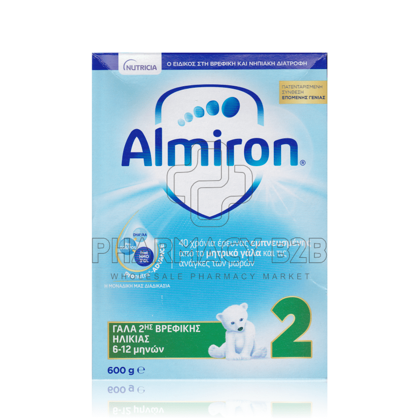 ALMIRON 2 Γάλα Δεύτερης Βρεφικής Ηλικίας 6-12 Μηνών 600gr