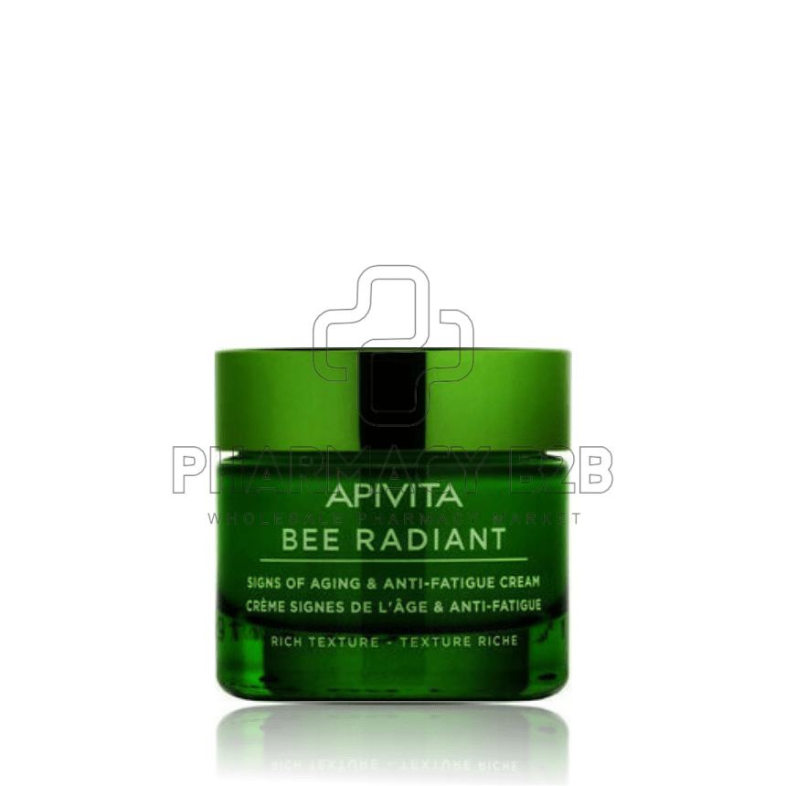 APIVITA Bee Radiant Κρέμα για Σημάδια Γήρανσης & Ξεκούραστη Όψη - Πλούσια Υφή 50ml