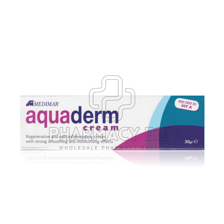 MEDIMAR Aquaderm cream Κρέμα για εγκαύματα, φλογώσεις, ενυδάτωση & ανάπλαση δέρματος 30gr