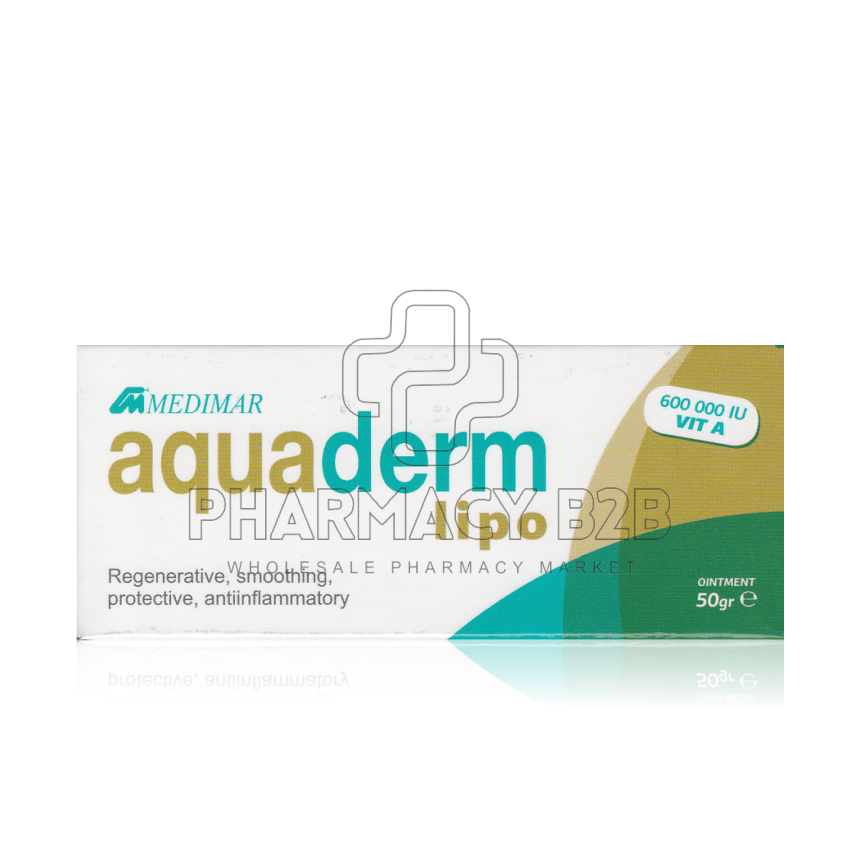 MEDIMAR Aquaderm Lipo Αναπλαστική, απαλυντική, προστατευτική & αντιφλογιστική κρέμα 50g