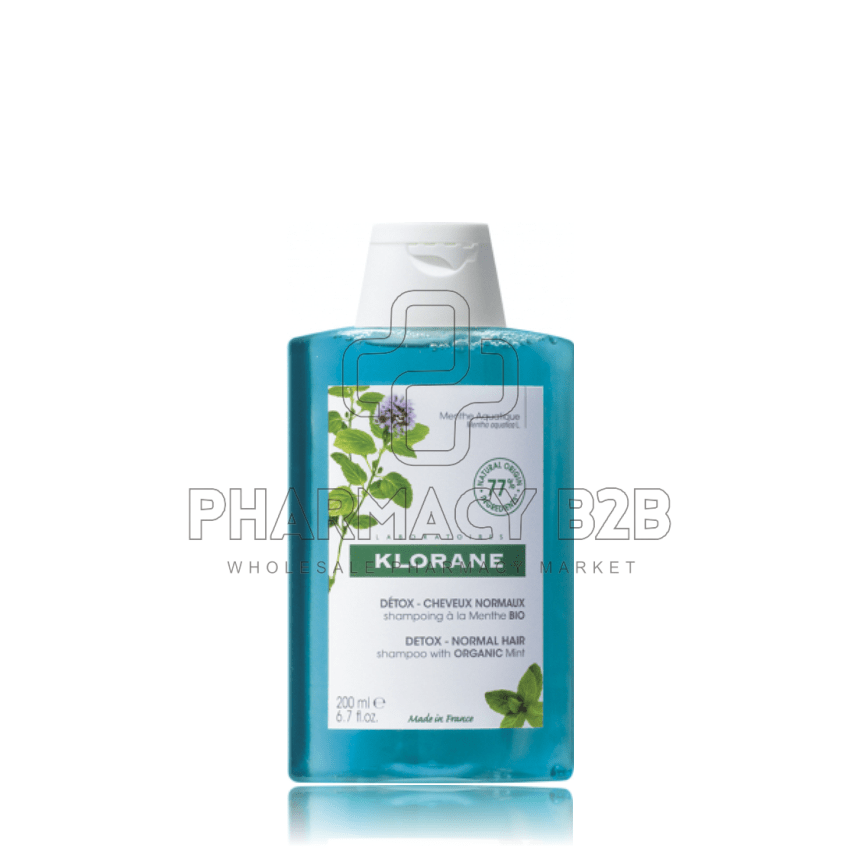 KLORANE SHAMPOO MENTHE με Υδάτινη Μέντα για Προστασία από τη Ρύπανση 200ml
