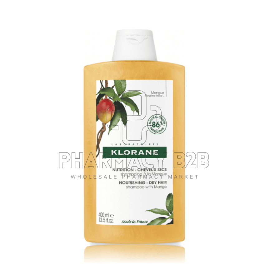 KLORANE SHAMPOO MANGUE με Βούτυρο Μάγκο για Θρέψη 400ml