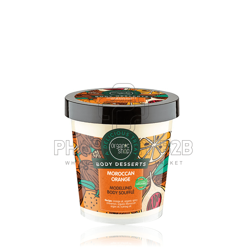 NATURA SIBERICA Organic Shop Body Desserts Moroccan Orange Modelling Body Souffle 450ml